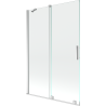 Mexen Velar parawan nawannowy 2-skrzydłowy rozsuwany 120 x 150 cm, transparent, chrom - 896-120-000-01-01