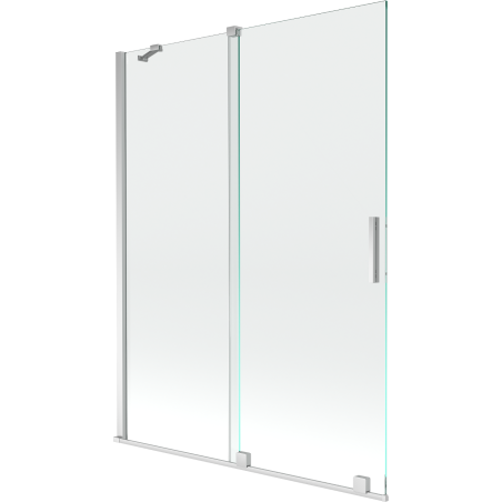 Mexen Velar parawan nawannowy 2-skrzydłowy rozsuwany 130 x 150 cm, transparent, chrom - 896-130-000-01-01