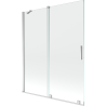 Mexen Velar parawan nawannowy 2-skrzydłowy rozsuwany 140 x 150 cm, transparent, chrom - 896-140-000-01-01
