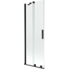 Mexen Velar parawan nawannowy 2-skrzydłowy rozsuwany 70 x 150 cm, transparent, czarny - 896-070-000-01-70