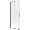 Mexen Velar parawan nawannowy 2-skrzydłowy rozsuwany 85 x 150 cm, transparent, miedź szczotkowana - 896-085-000-01-65