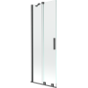 Mexen Velar parawan nawannowy 2-skrzydłowy rozsuwany 70 x 150 cm, transparent, gun gray szczotkowany - 896-070-000-01-66