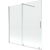 Mexen Velar parawan nawannowy 2-skrzydłowy rozsuwany 160 x 150 cm, transparent, chrom - 896-160-000-01-01