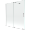 Mexen Velar parawan nawannowy 2-skrzydłowy rozsuwany 150 x 150 cm, transparent, chrom - 896-150-000-01-01