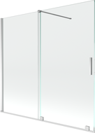 Mexen Velar parawan nawannowy 2-skrzydłowy rozsuwany 170 x 150 cm, transparent, chrom - 896-170-000-01-01