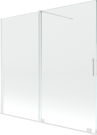 Mexen Velar parawan nawannowy 2-skrzydłowy rozsuwany 170 x 150 cm, transparent, biały - 896-170-000-01-20