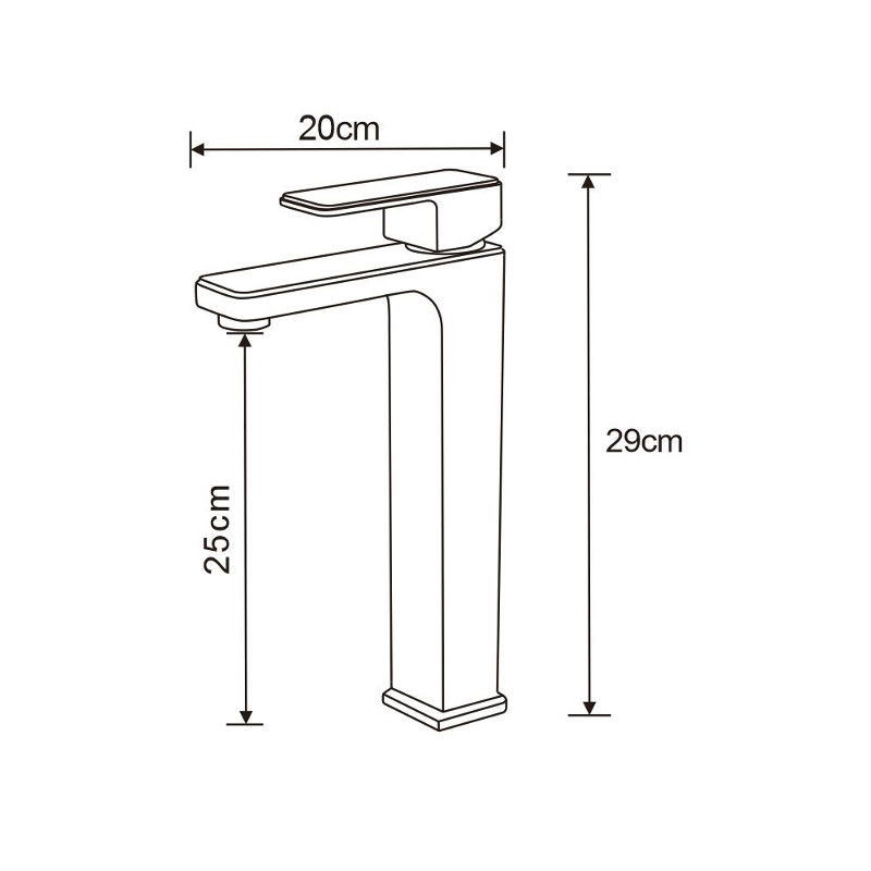 Mexen Cetus bateria umywalkowa wysoka, złota - 744310-50