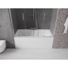 Mexen Velar Duo parawan nawannowy 2-skrzydłowy rozsuwany 160 x 150 cm, transparent, chrom - 896-160-000-02-01