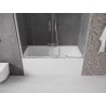 Mexen Velar Duo parawan nawannowy 2-skrzydłowy rozsuwany 160 x 150 cm, transparent, chrom - 896-160-000-02-01