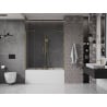 Mexen Velar Duo parawan nawannowy 2-skrzydłowy rozsuwany 160 x 150 cm, transparent, złoty - 896-160-000-02-50