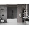 Mexen Velar Duo parawan nawannowy 2-skrzydłowy rozsuwany 150 x 150 cm, transparent, czarny - 896-150-000-02-70