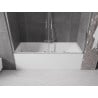 Mexen Velar Duo parawan nawannowy 2-skrzydłowy rozsuwany 170 x 150 cm, transparent, chrom - 896-170-000-02-01