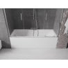 Mexen Velar Duo parawan nawannowy 2-skrzydłowy rozsuwany 180 x 150 cm, transparent, chrom - 896-180-000-02-01