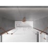 Mexen Velar Duo parawan nawannowy 2-skrzydłowy rozsuwany 170 x 150 cm, transparent, różowe złoto - 896-170-000-02-60