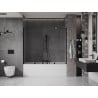 Mexen Velar Duo parawan nawannowy 2-skrzydłowy rozsuwany 170 x 150 cm, transparent, czarny - 896-170-000-02-70