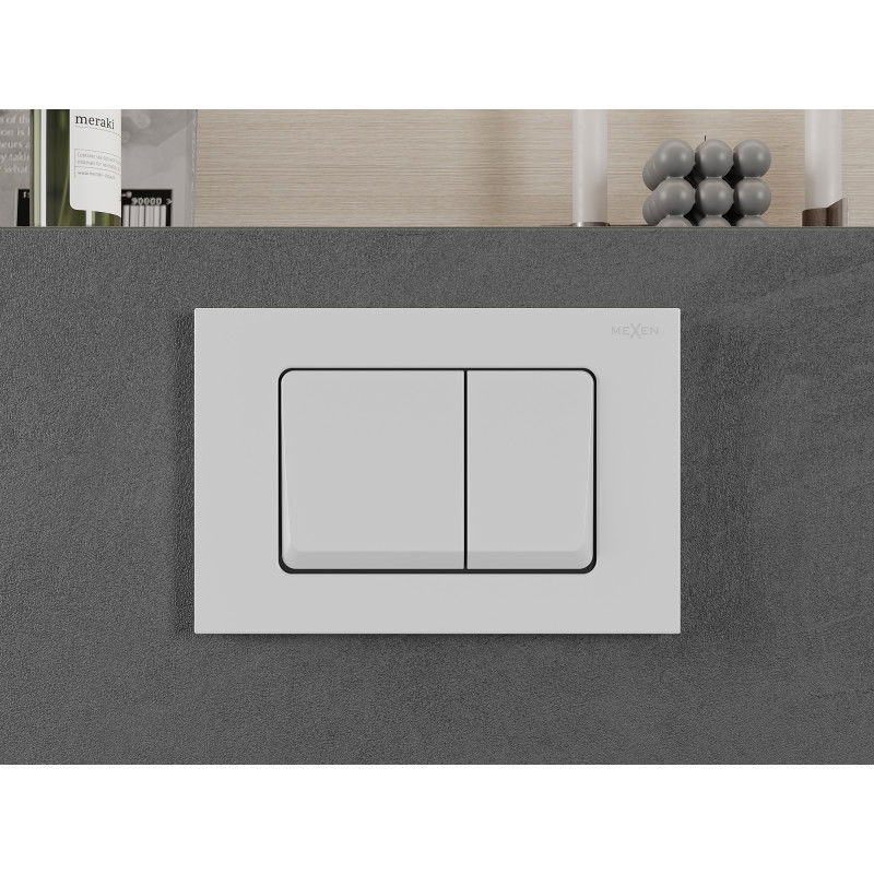 Mexen Fenix 10 XS przycisk spłukujący, biały matowy - 601020