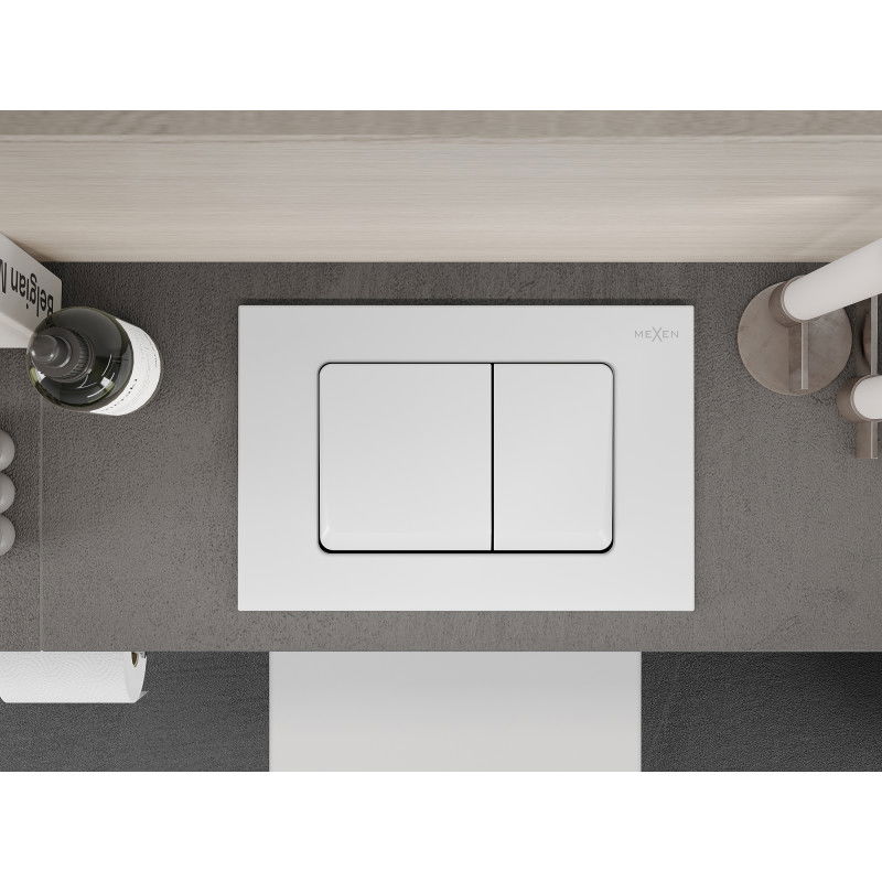 Mexen Fenix 10 XS przycisk spłukujący, biały matowy - 601020