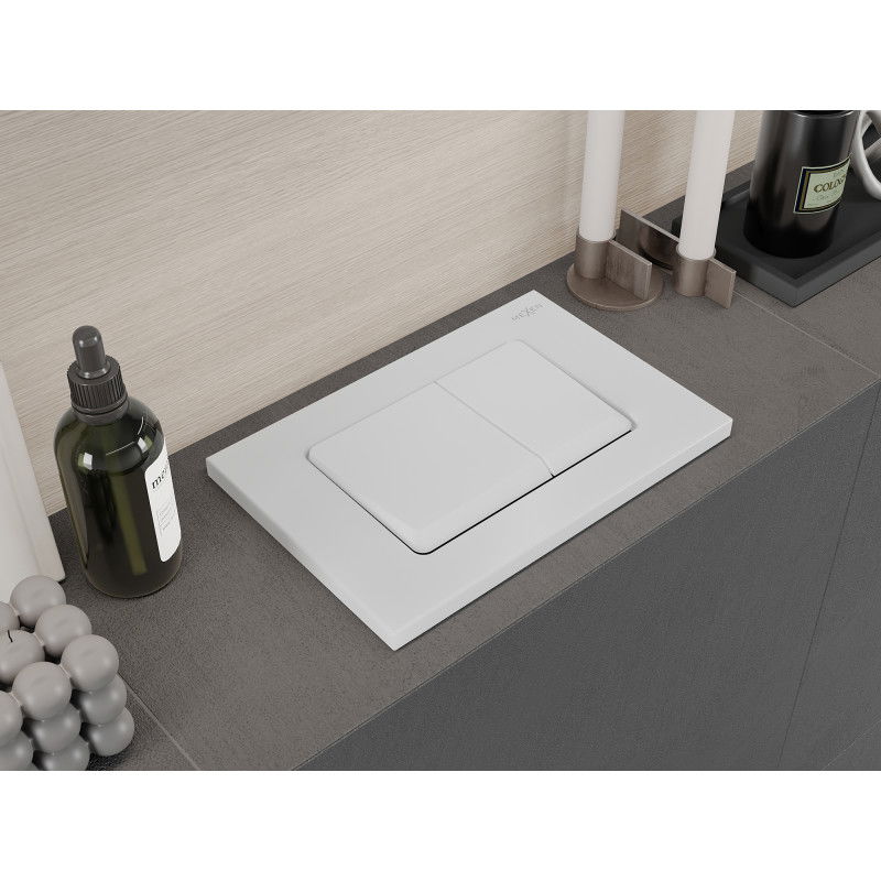 Mexen Fenix 10 XS przycisk spłukujący, biały matowy - 601020