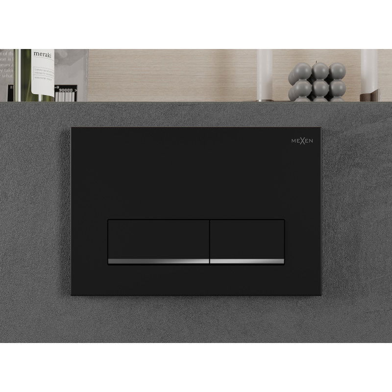 Mexen Fenix 12 przycisk spłukujący, czarny matowy - 601203