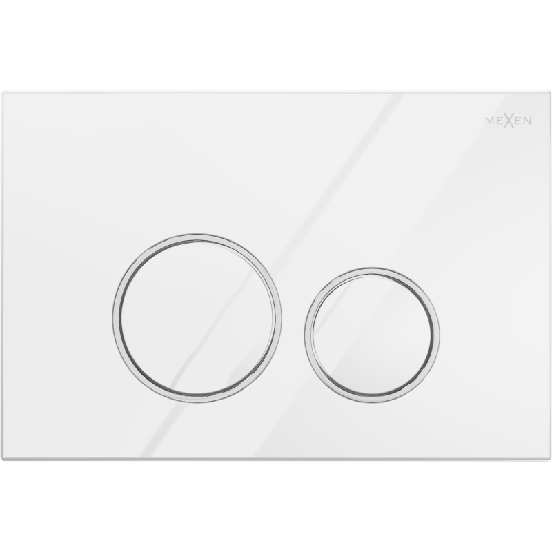 Mexen Fenix 05 przycisk spłukujący, biały błyszczący - 600500