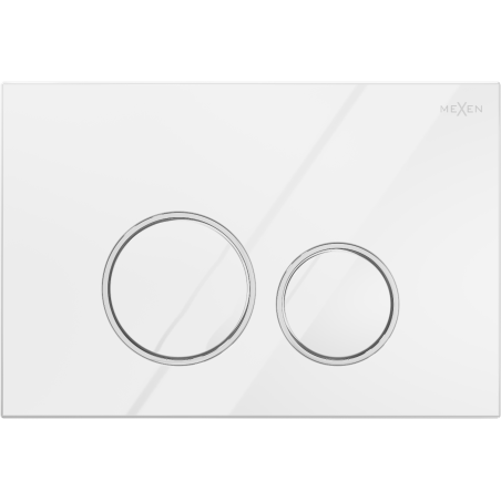 Mexen Fenix 05 przycisk spłukujący, biały błyszczący - 600500