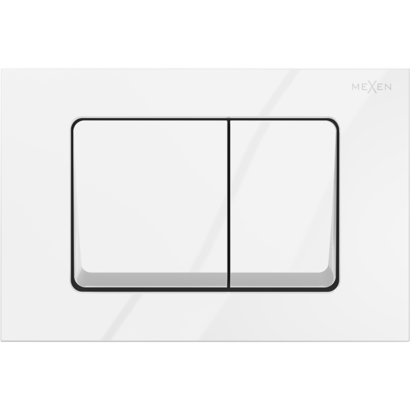 Mexen Fenix 10 XS przycisk spłukujący, biały błyszczący - 601000