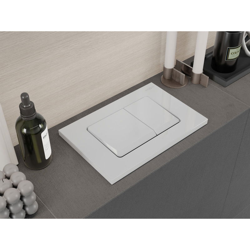 Mexen Fenix 10 XS przycisk spłukujący, biały błyszczący - 601000