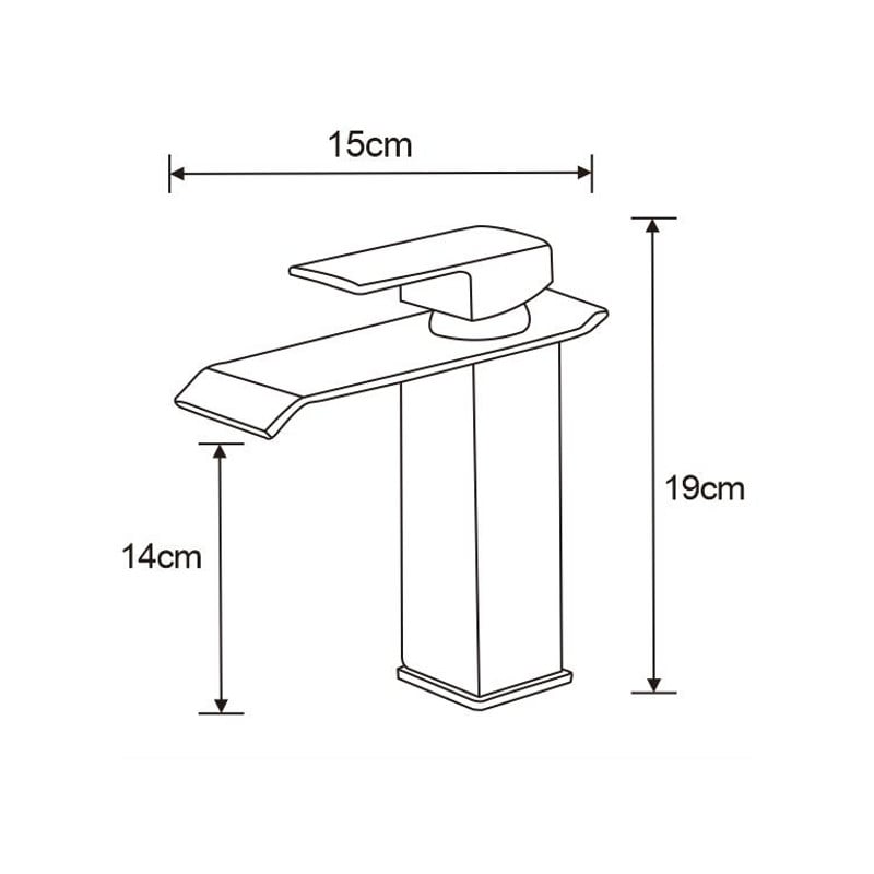 Mexen Apus bateria umywalkowa, złota - 744700-50