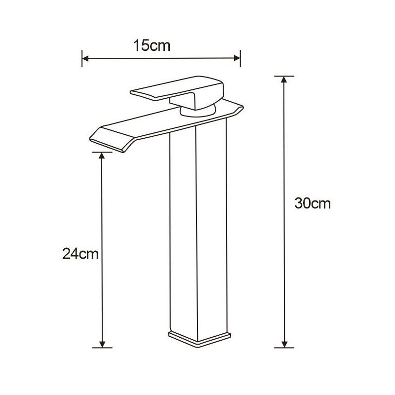 Mexen Apus bateria umywalkowa wysoka, czarna - 744710-70