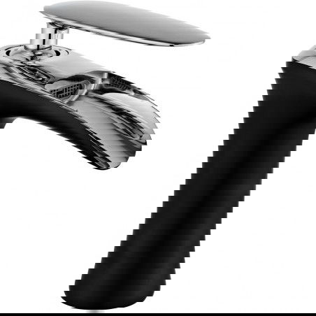 Mexen Lyra bateria umywalkowa, czarna/chrom - 745300-07