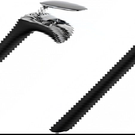 Mexen Lyra bateria umywalkowa wysoka, czarny/chrom - 745310-07