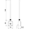 Mexen FA-F grzałka elektryczna z Wi-fi, 600 W, biała - W953-0600-20