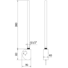 Mexen FA-D grzałka elektryczna 300 W, czarna - W950-0300-70