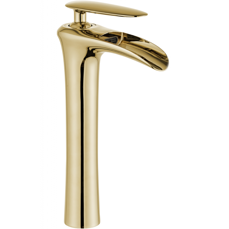 Mexen Lyra bateria umywalkowa wysoka, złota - 745310-50