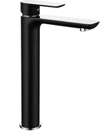 Mexen Alfa bateria umywalkowa wysoka, czarna/chrom - 745710-71