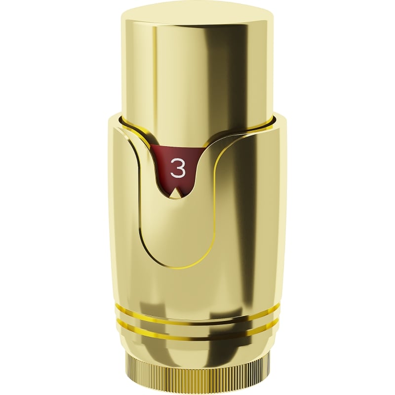Mexen Uni-H głowica termostatyczna do grzejnika, złota - W900-000-50