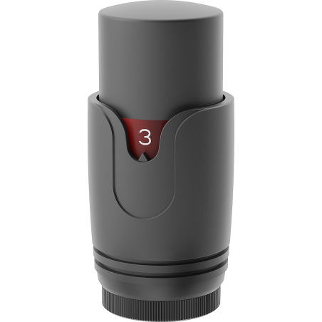Mexen głowica termostatyczna do grzejnika, antracyt - W900-000-66