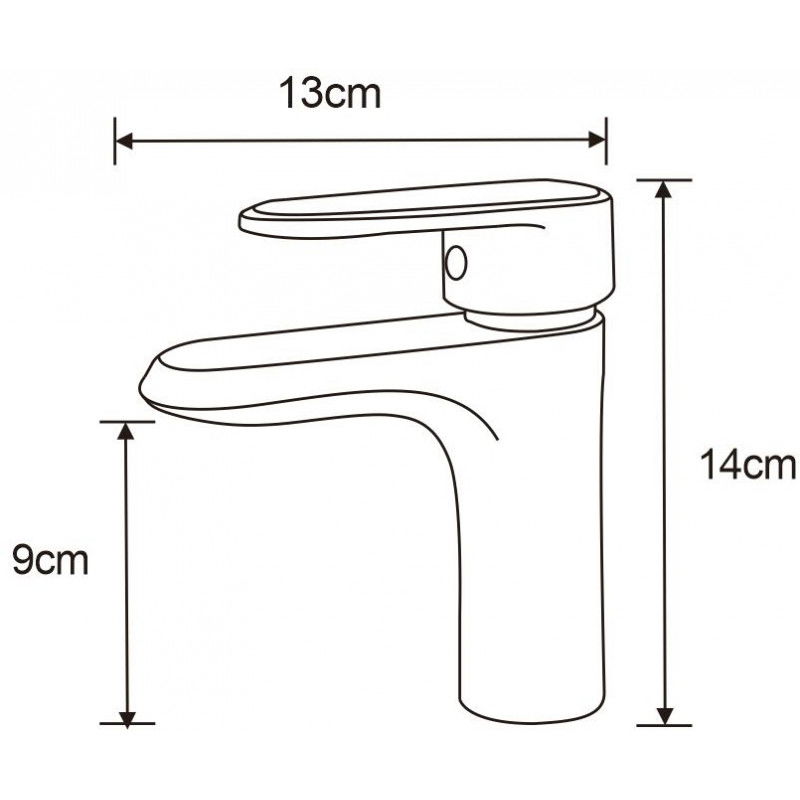 Mexen Alda bateria umywalkowa, czarna - 746100-70