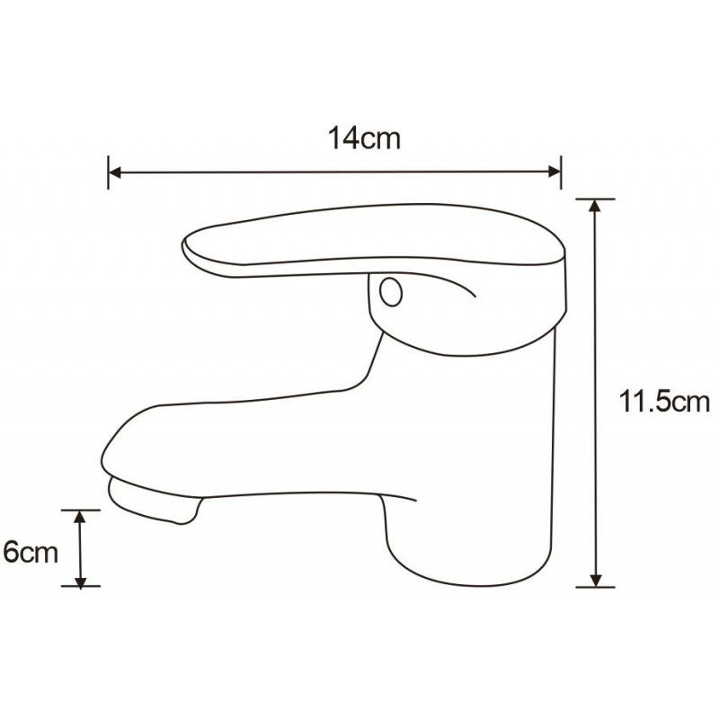 Mexen Erica bateria umywalkowa, chrom - 746400-00