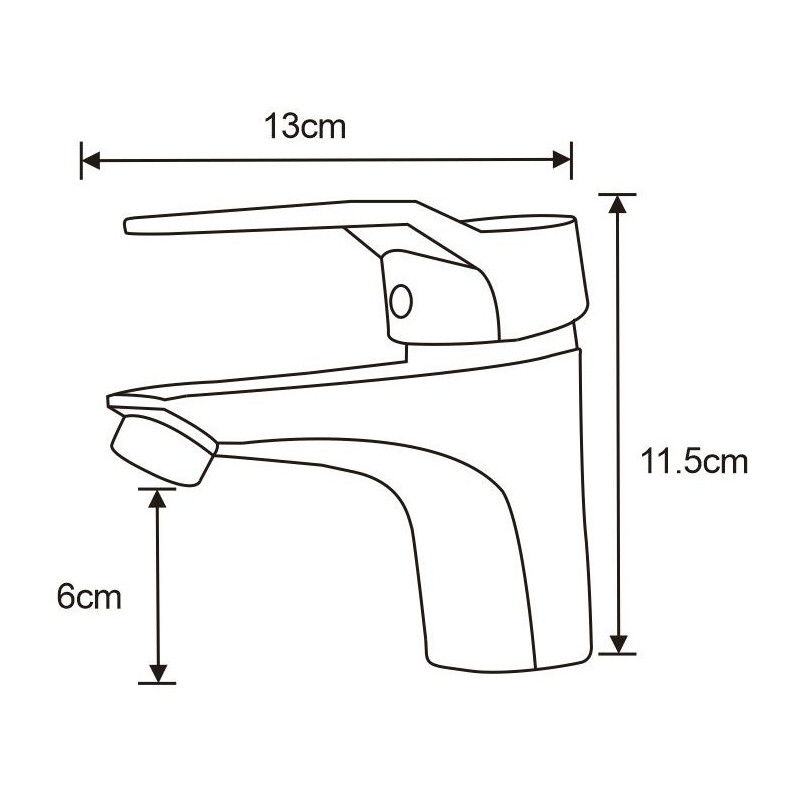 Mexen Caro bateria umywalkowa, chrom - 746600-00