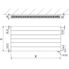 Mexen Line CVL11 grzejnik płytowy 600 x 600 mm, podłączenie dolne, 470 W, biały - W611L-060-060-00