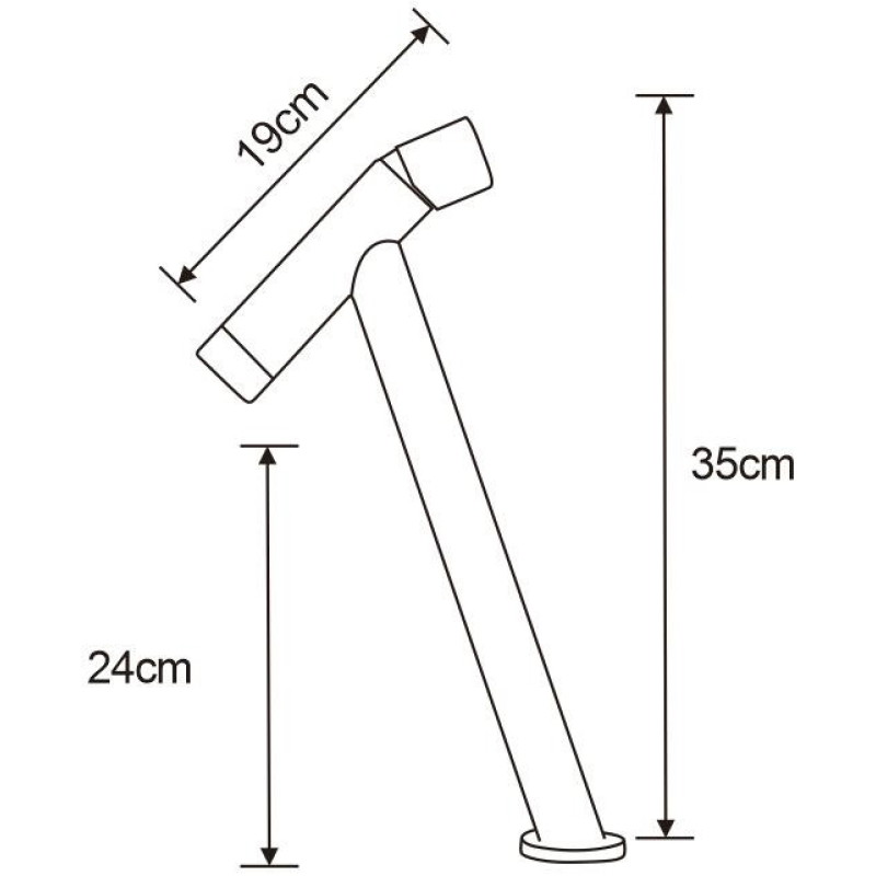 Mexen Astro bateria umywalkowa wysoka, czarna - 746910-70
