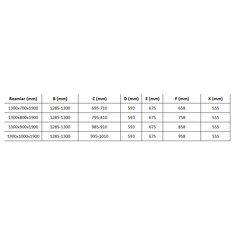 Mexen Omega kabina prysznicowa rozsuwana 130 x 90 cm, grafit, chrom - 825-130-090-01-40