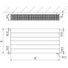 Mexen Line CVL33 grzejnik płytowy 300 x 600 mm, podłączenie dolne, 744 W, biały - W633L-030-060-00