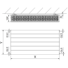 Mexen Line CL33 grzejnik płytowy 300 x 1400 mm, podłączenie boczne, 1736 W, biały - W433L-030-140-00