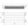 Mexen Line CL33 grzejnik płytowy 600 x 1400 mm, podłączenie boczne, 3081 W, biały - W433L-060-140-00