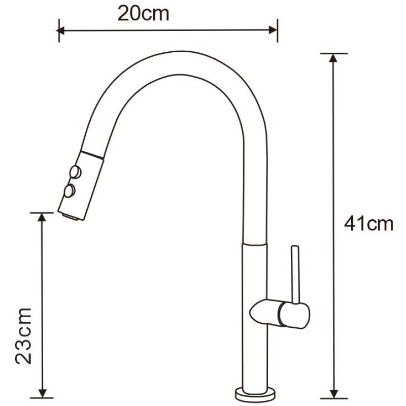 Mexen Ava bateria kuchenna, biała/złota - 672800-25