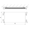 Mexen Flat CF21 grzejnik płytowy 500 x 900 mm, podłączenie boczne, 907 W, biały - W421F-050-090-00
