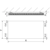Mexen Flat CF21 grzejnik płytowy 900 x 800 mm, podłączenie boczne, 1272 W, biały - W421F-090-080-00