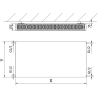 Mexen Flat CF22 grzejnik płytowy 600 x 900 mm, podłączenie boczne, 1424 W, biały - W422F-060-090-00